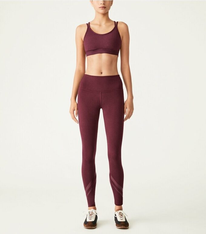 High-Rise Compression MéLange Side-Pocket Chevron Legging High-Rise Compression MéLange Side-Pocket Chevron Legging