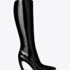 Hoher Lackstiefel Hoher Lackstiefel