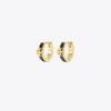Icon Emaille-Huggie-Ohrringe