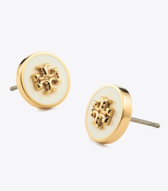 Icon Emaille-Ohrstecker mit Kreis