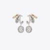 Icon Pavé Triple Hoop Ohrringe