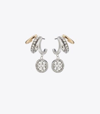 Icon Pavé Triple Hoop Ohrringe
