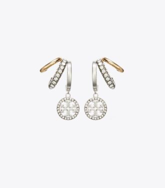 Icon Pavé Triple Hoop Ohrringe
