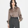 Jacquard-Hemd mit Manschetten Jacquard-Hemd mit Manschetten