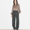 Jacquard-Hemd mit Manschetten Jacquard-Hemd mit Manschetten