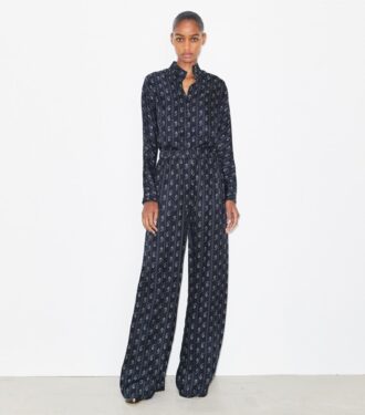 Jacquard-Hose mit lockerer Passform
