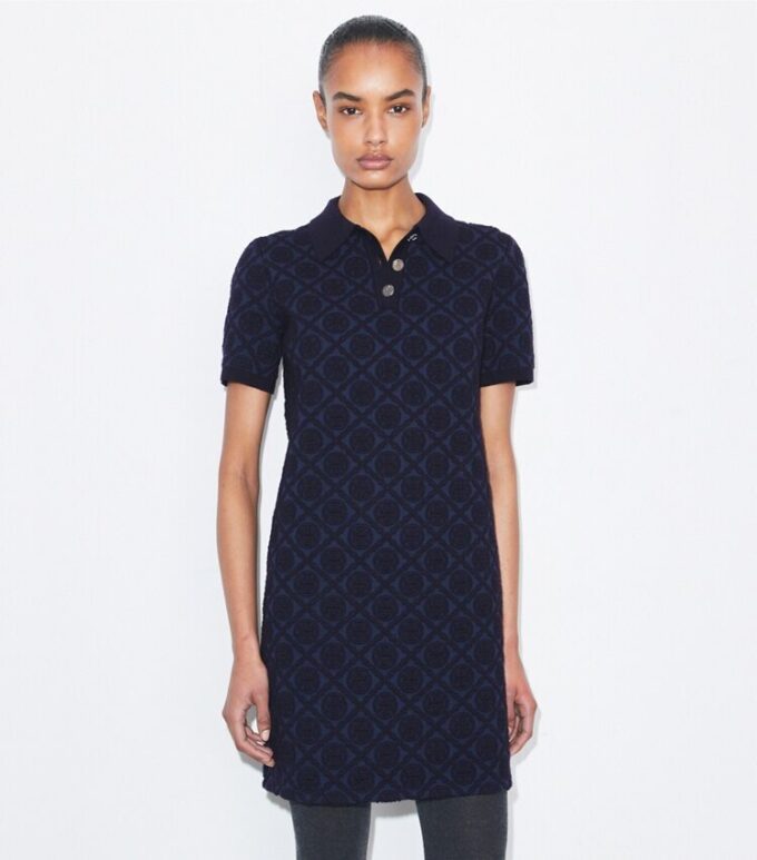 Jacquard-Polo-Kleid Jacquard-Polo-Kleid
