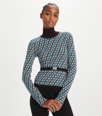 Jacquard-Rollkragenpullover