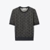 Jacquard-Shirt mit Rundhalsausschnitt Jacquard-Shirt mit Rundhalsausschnitt