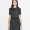 Jacquard-Shirt mit Rundhalsausschnitt Jacquard-Shirt mit Rundhalsausschnitt