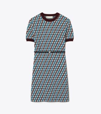 Jacquard-Strickkleid