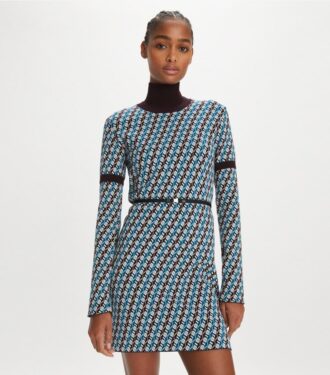 Jacquard-Strickkleid
