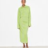 Jacquardkleid mit Manschetten Jacquardkleid mit Manschetten
