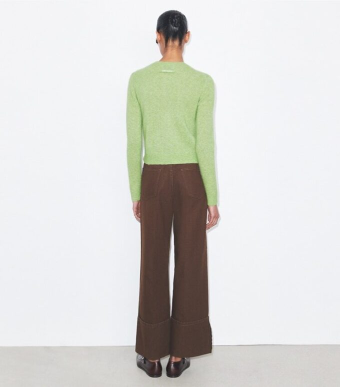 Jeans mit geradem Bein und Umschlag Jeans mit geradem Bein und Umschlag