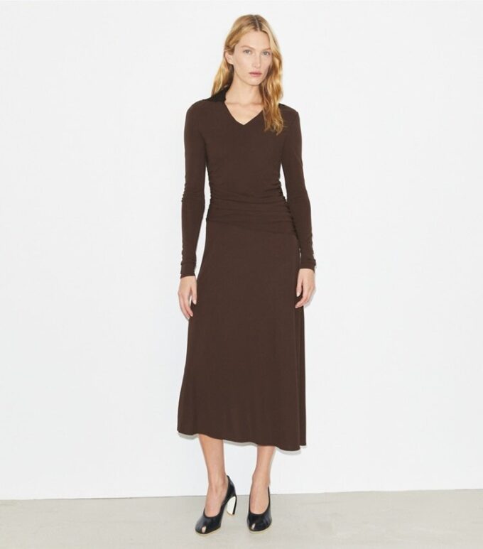 Jersey-Kleid mit Kragen