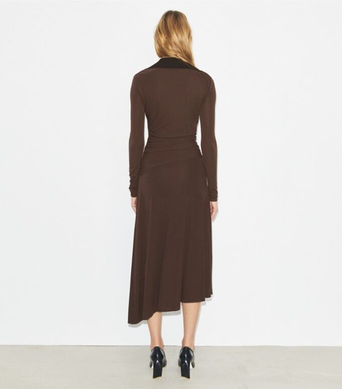Jersey-Kleid mit Kragen