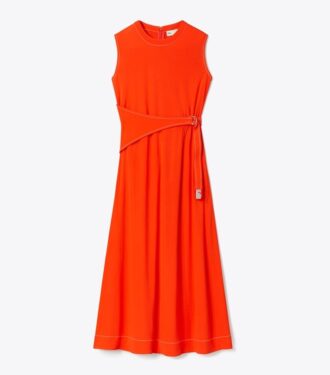Jerseykleid mit Gürtel