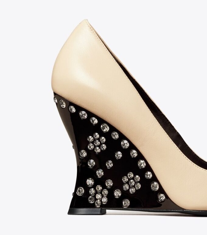 Jeweled Flower Wedge Jeweled Flower Wedge
