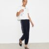 Jogginghose mit T-Logo aus Velours Jogginghose mit T-Logo aus Velours