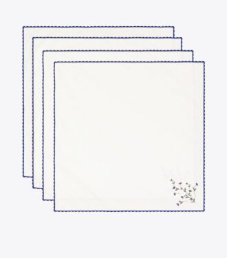 Jolie Fleur bestickte Serviette, 4er-Set
