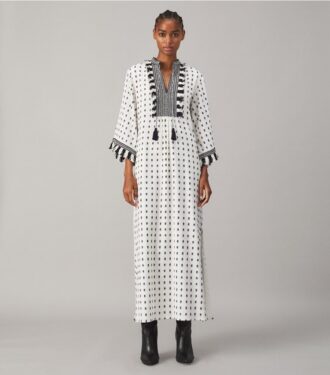 Kaftan mit Pullover-Quasten