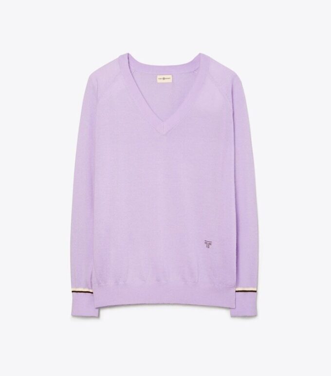 Kaschmirpullover mit V-Ausschnitt Kaschmirpullover mit V-Ausschnitt