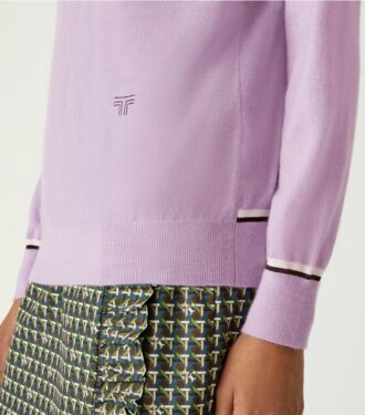 Kaschmirpullover mit V-Ausschnitt