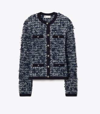 Kendra Tweed-Strickjacke
