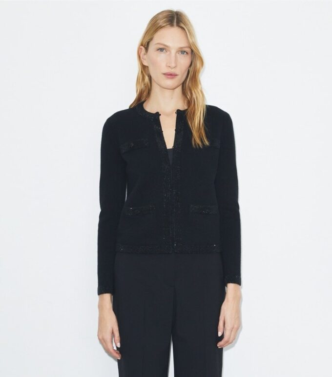 Kendra Verzierter Wollcardigan Kendra Verzierter Wollcardigan
