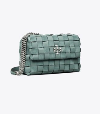 Kira Chevron Woven Small Convertible Shoulder Bag