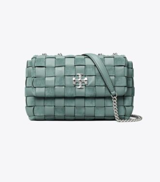 Kira Chevron Woven Small Convertible Shoulder Bag