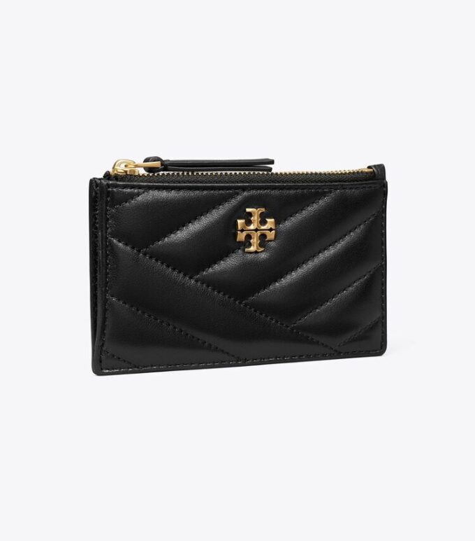 Kira Chevron Zip Card Case