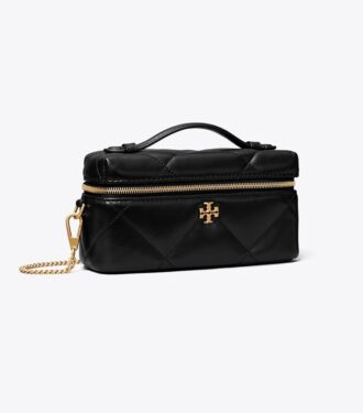 Kira Diamond Quilt Charm East-West Kosmetiktasche