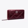 Kira Diamond Quilt Distressed Zip Continental Wallet