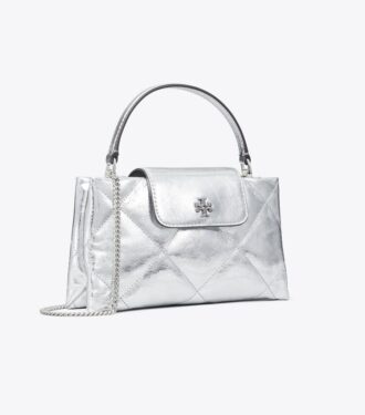 Kira Diamond Quilt Metallic-Handtasche mit Henkel
