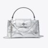 Kira Diamond Quilt Metallic-Handtasche mit Henkel Kira Diamond Quilt Metallic-Handtasche mit Henkel