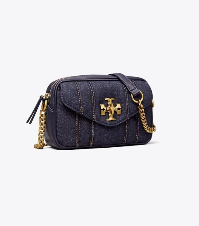 Kira Mini-Kameratasche aus Denim Kira Mini-Kameratasche aus Denim