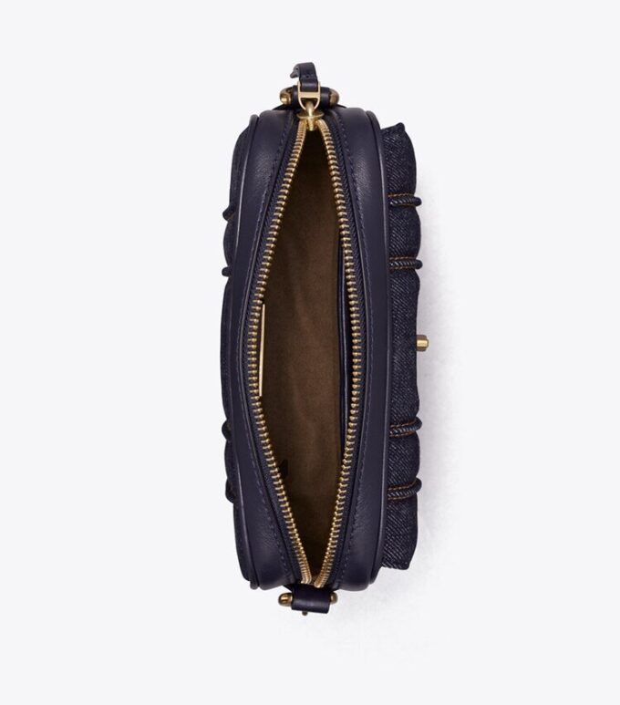 Kira Mini-Kameratasche aus Denim Kira Mini-Kameratasche aus Denim