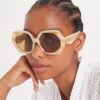Kira Oversized Geometric Sonnenbrille Kira Oversized Geometric Sonnenbrille