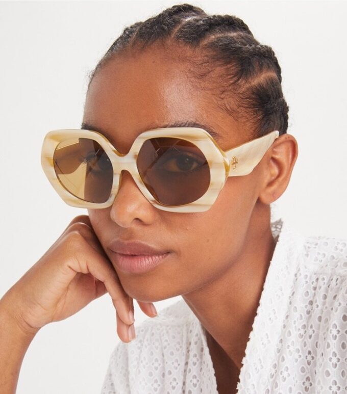 Kira Oversized Geometric Sonnenbrille Kira Oversized Geometric Sonnenbrille