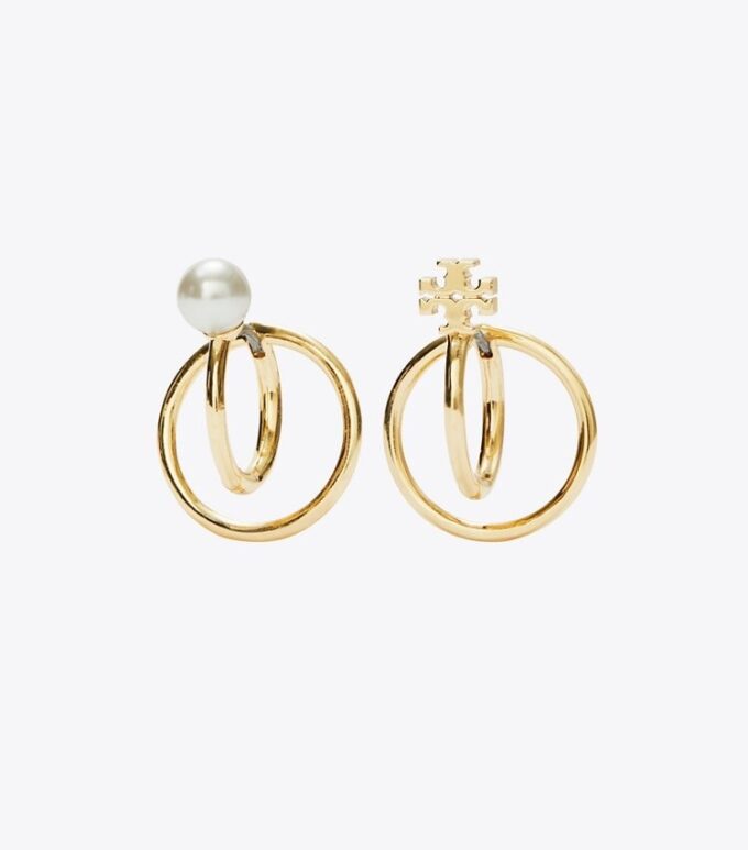 Kira Pearl Double Hoop Ohrring Kira Pearl Double Hoop Ohrring