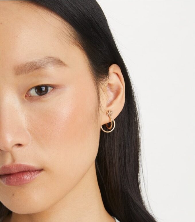 Kira Pearl Double Hoop Ohrring Kira Pearl Double Hoop Ohrring