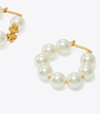 Kira Pearl Hoop Ohrringe