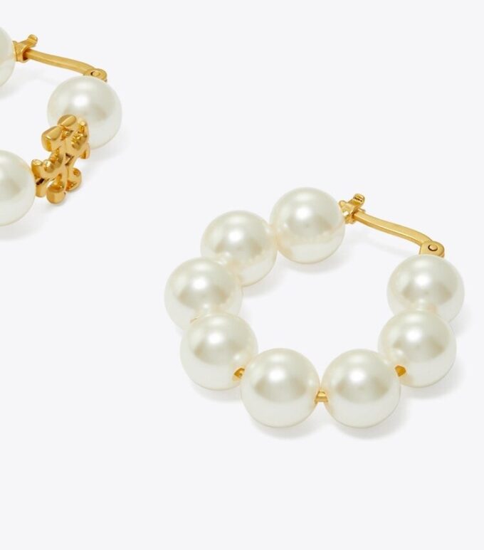 Kira Pearl Hoop Ohrringe Kira Pearl Hoop Ohrringe