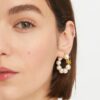 Kira Pearl Hoop Ohrringe Kira Pearl Hoop Ohrringe