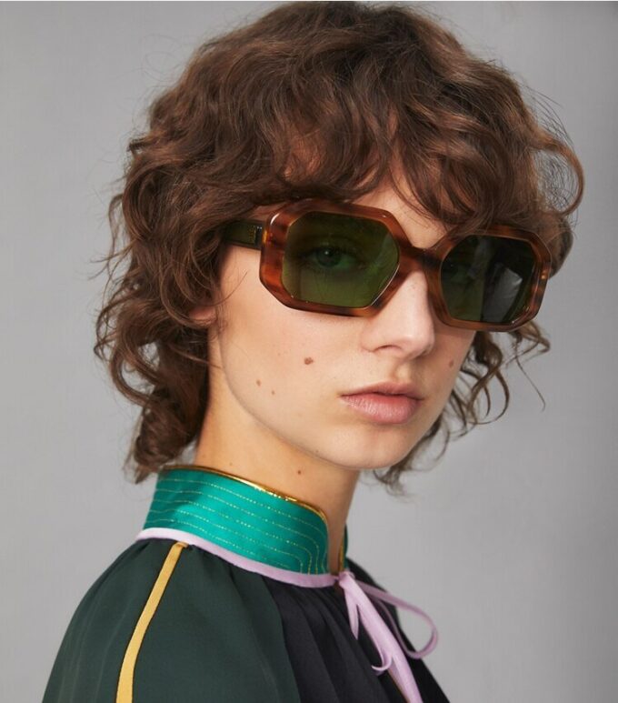 Kira Rechteckige Sonnenbrille Kira Rechteckige Sonnenbrille