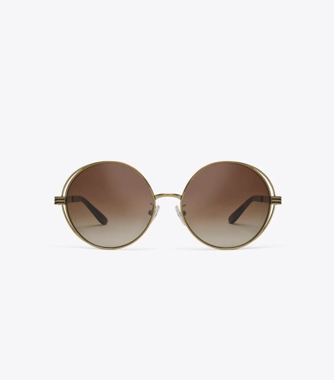 Kira Stripe Open-Wire Runde Sonnenbrille Kira Stripe Open-Wire Runde Sonnenbrille