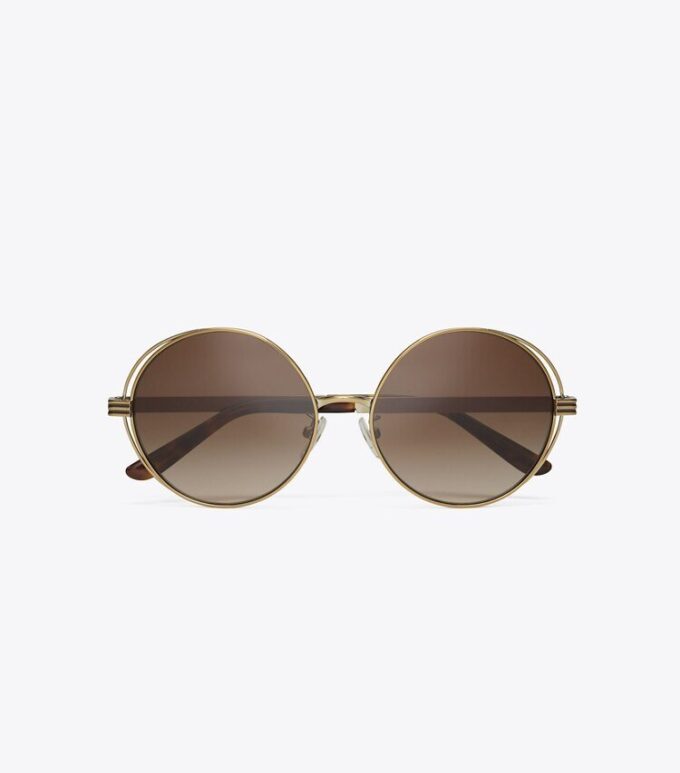 Kira Stripe Open-Wire Runde Sonnenbrille Kira Stripe Open-Wire Runde Sonnenbrille