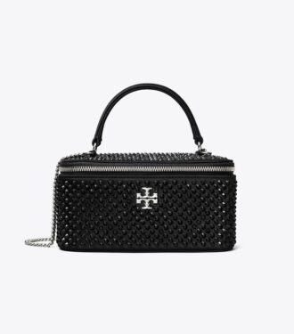 Kira verzierter Satin-Kosmetikkoffer Kira verzierter Satin-Kosmetikkoffer