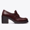 Klassischer Loafer mit Absatz und Profilsohle Klassischer Loafer mit Absatz und Profilsohle